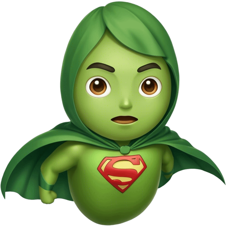 Avocado superhero emoji