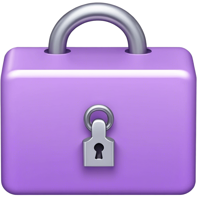 light purple Lock emoji