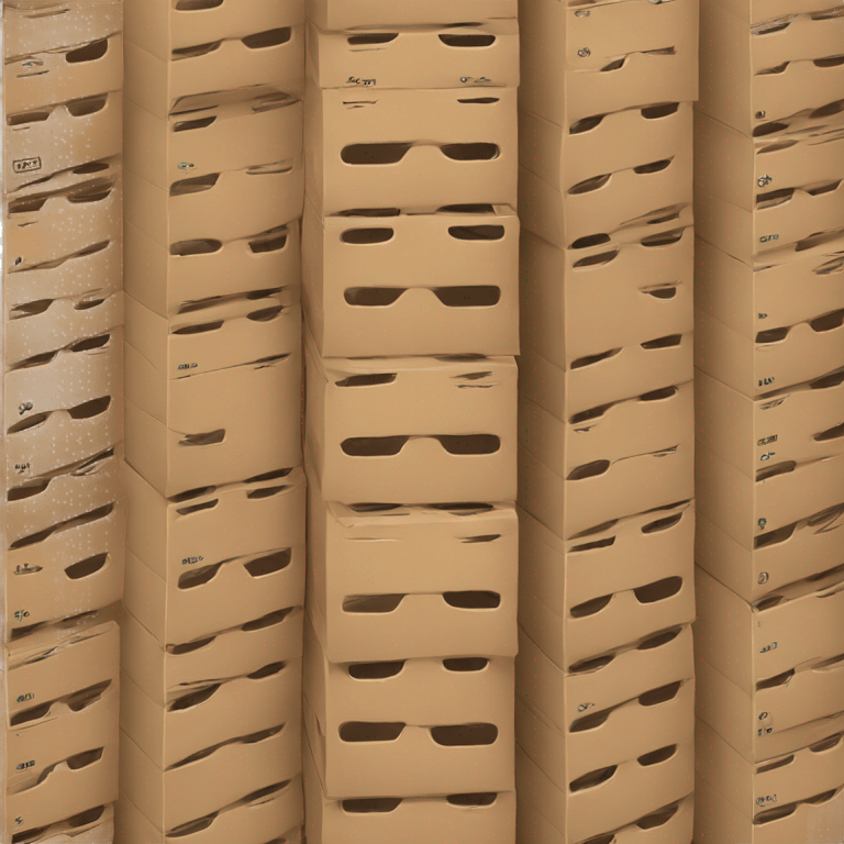 cardboard storage rack logo emoji