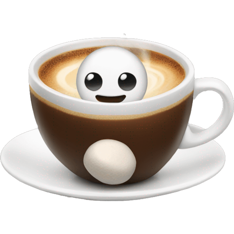 coffee with marshmallows emoji