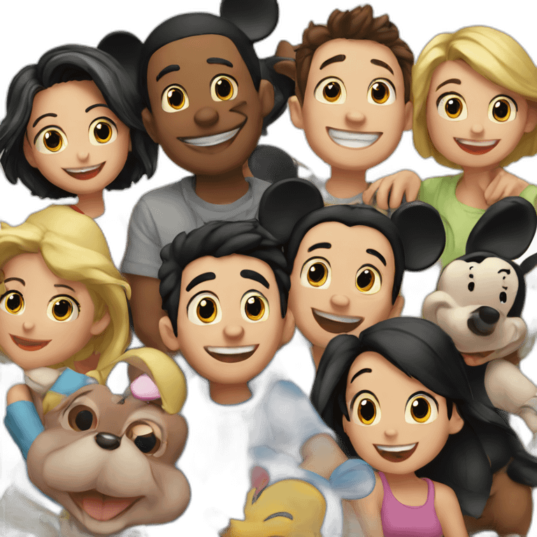 Mickey and his friends emoji