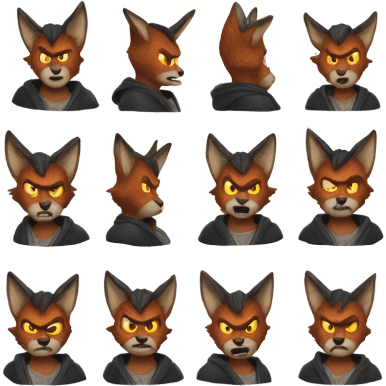 A picture of me as an evil fox emoji