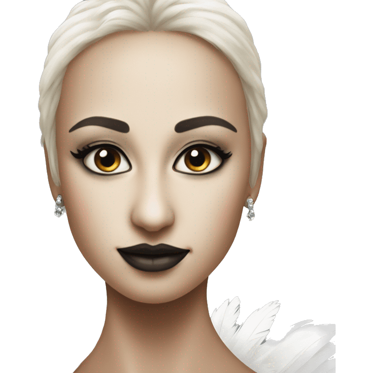 black swan, same as white swan emoji just black and facing the opposite direction emoji