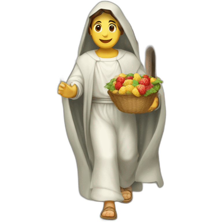 peregrinas caminando por el coto de doñaña para ver a la virgen del rocio emoji