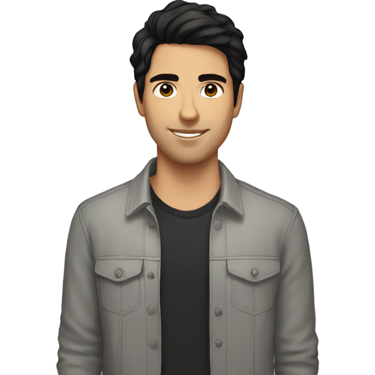 Argentinian guy with black hair in his 20s emoji