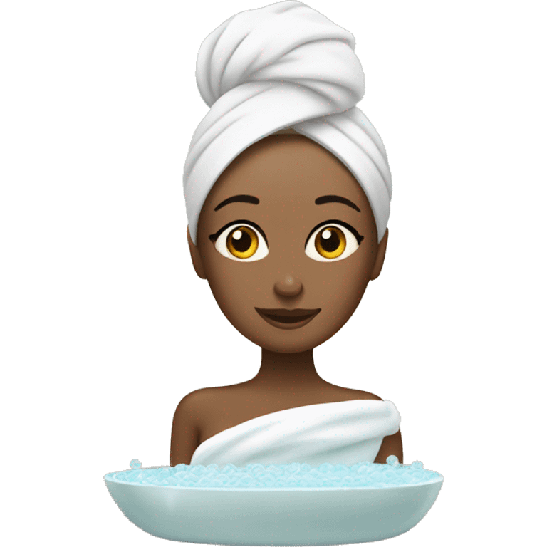 lady having a spa day emoji