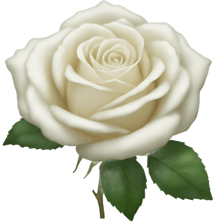 Old white rose emoji