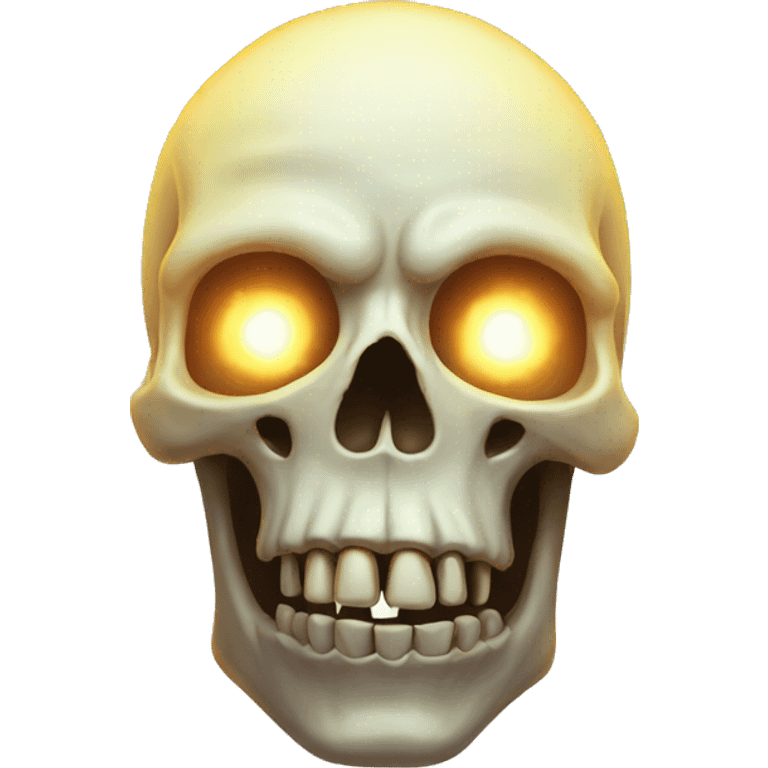 Skull with glow emoji