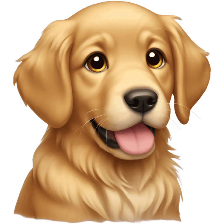 Golden retriever puppy emoji