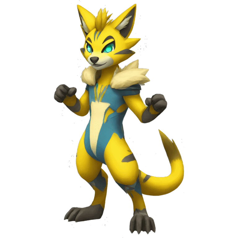 Lombax-Zeraora full body emoji