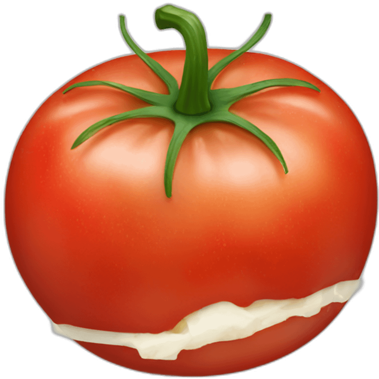 tomato-feta cheese emoji