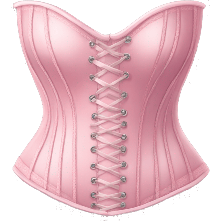 Pastel pink corset  emoji