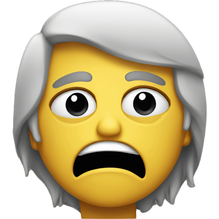 Disgusted face sick emoji