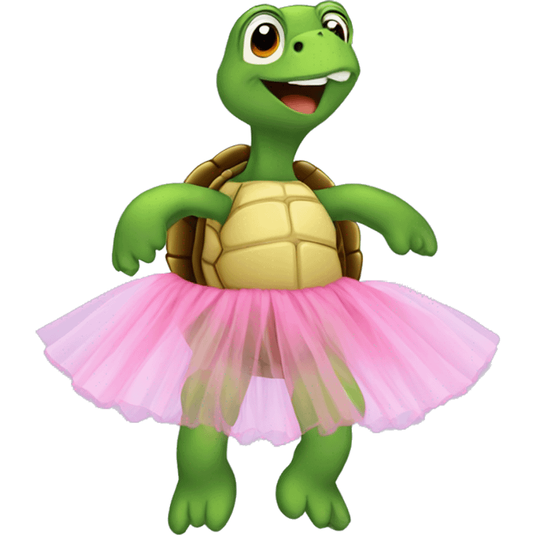 turtle with a tutu emoji