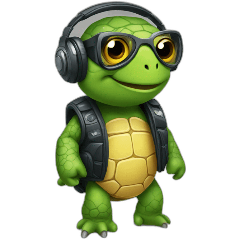 dj turtle emoji