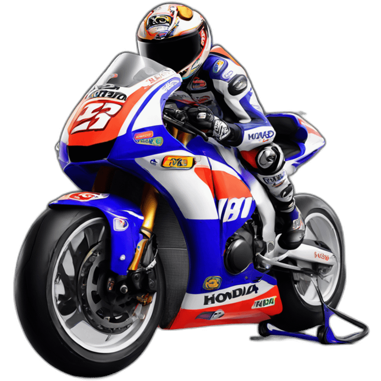 Honda MotoGP front view emoji