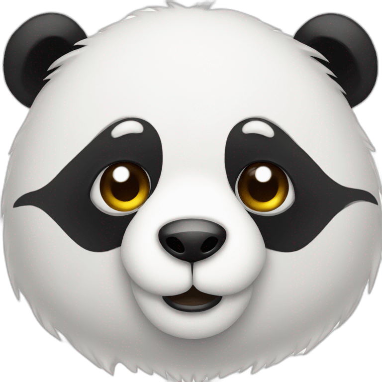 Panda with one eye emoji