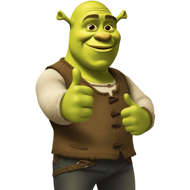 Shrek thumbs up emoji