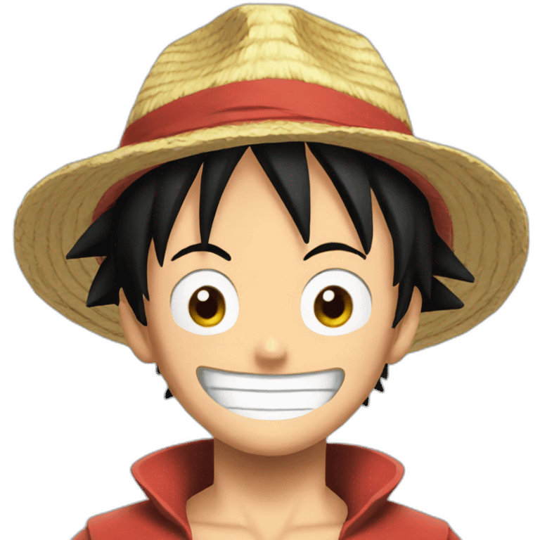 Luffy face wide emoji