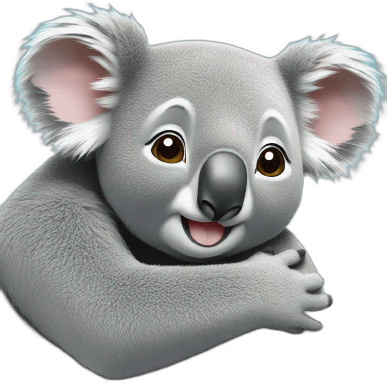 Koala hugging another koala emoji