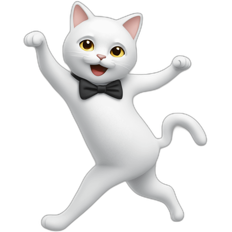 Un chat qui danse emoji