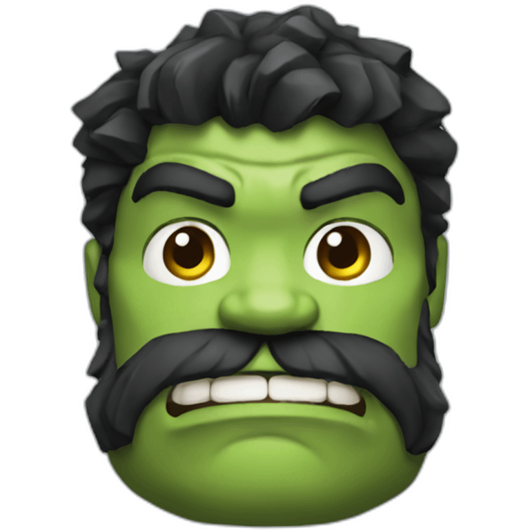 hulk with beard emoji