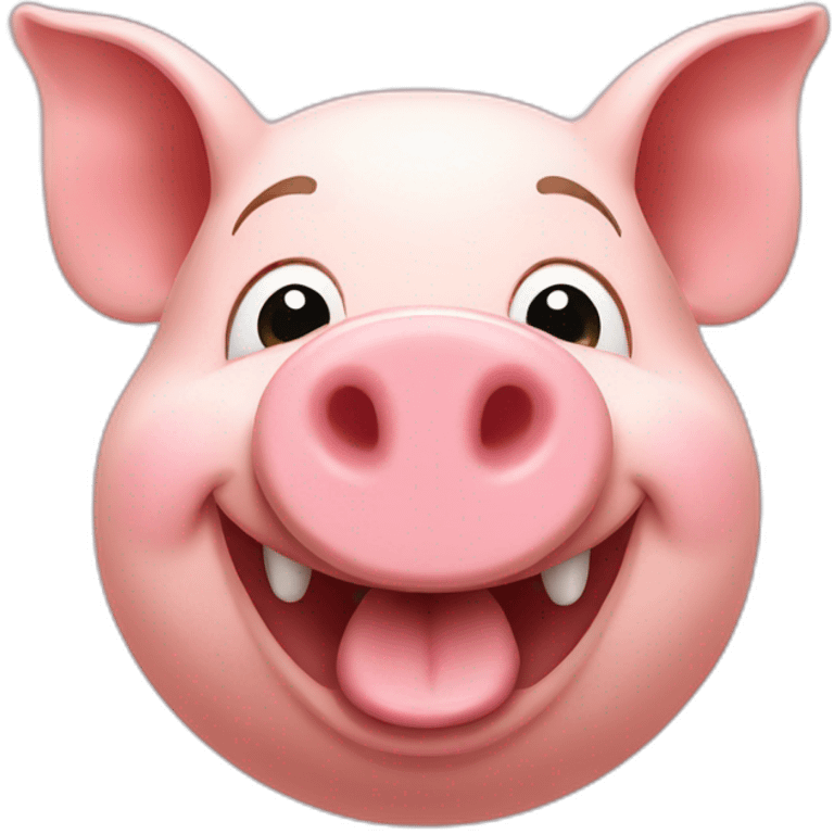 happy pig emoji