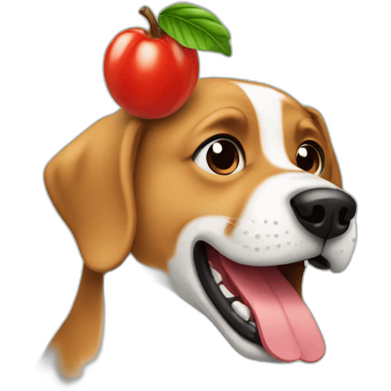 dog drinking guarana emoji