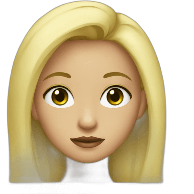 Fille yeux vert blonde emoji