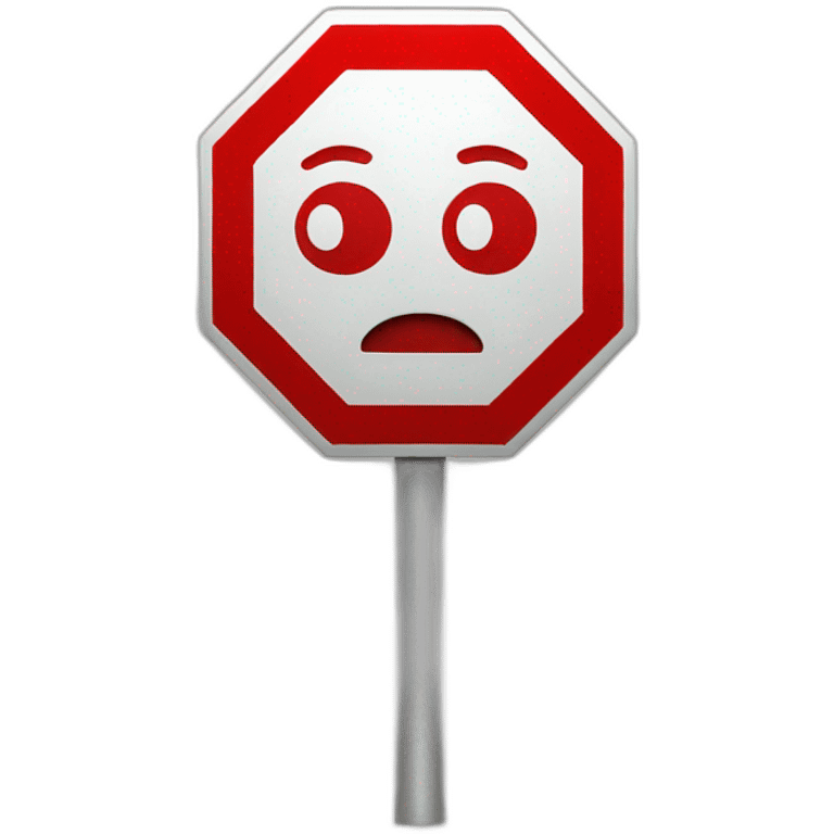 stop sign emoji