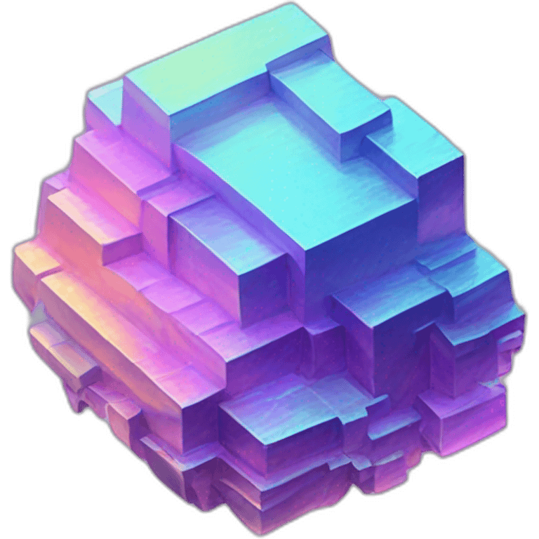 Pastel Iridescent Bismuth emoji