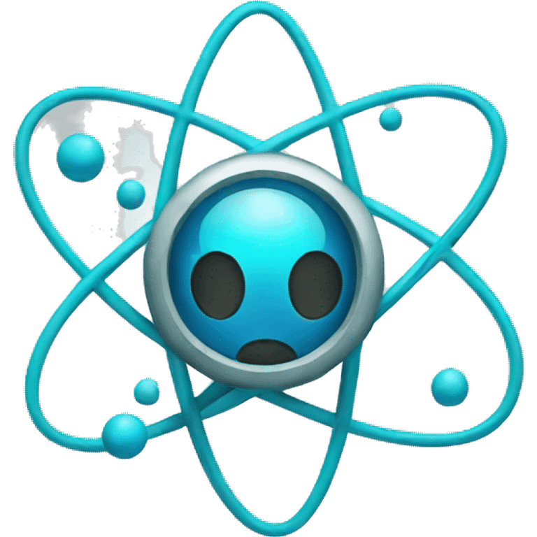 happy nuclear atom emoji