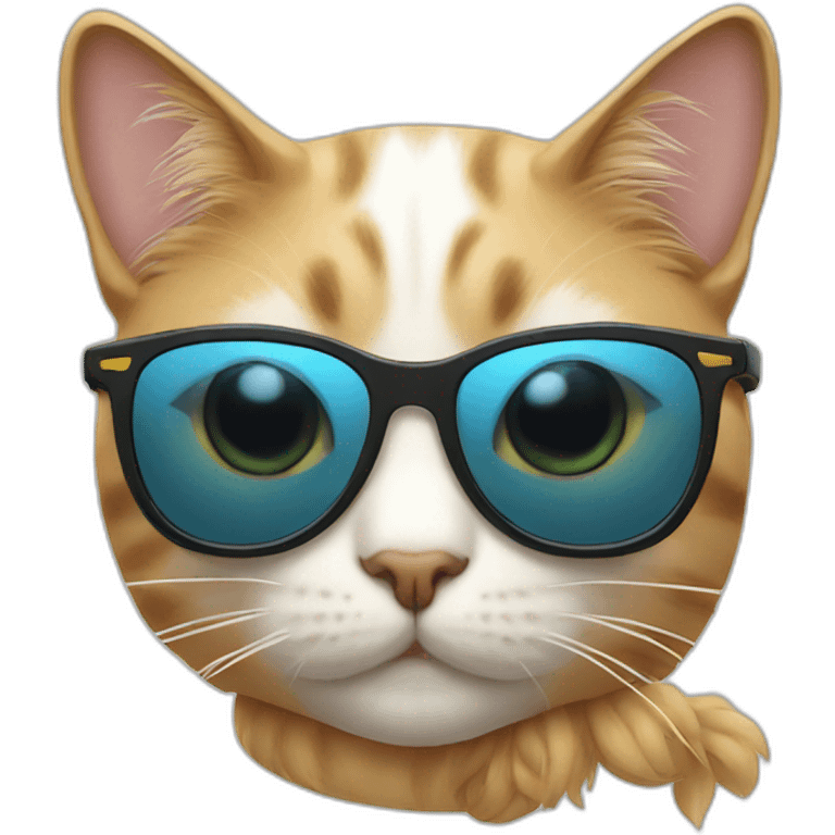 Cat with sunglasses emoji