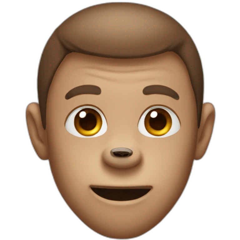 An emoji with a monkey face emoji