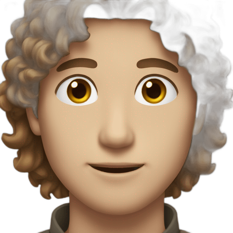 My boyfriend brown hair White skin emoji