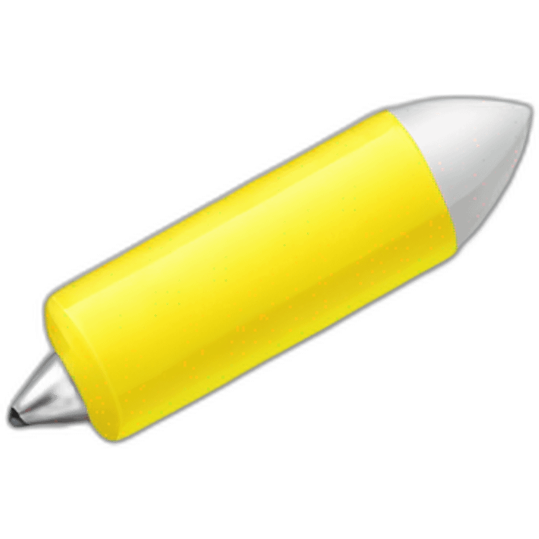 yellow short highlighter pen emoji