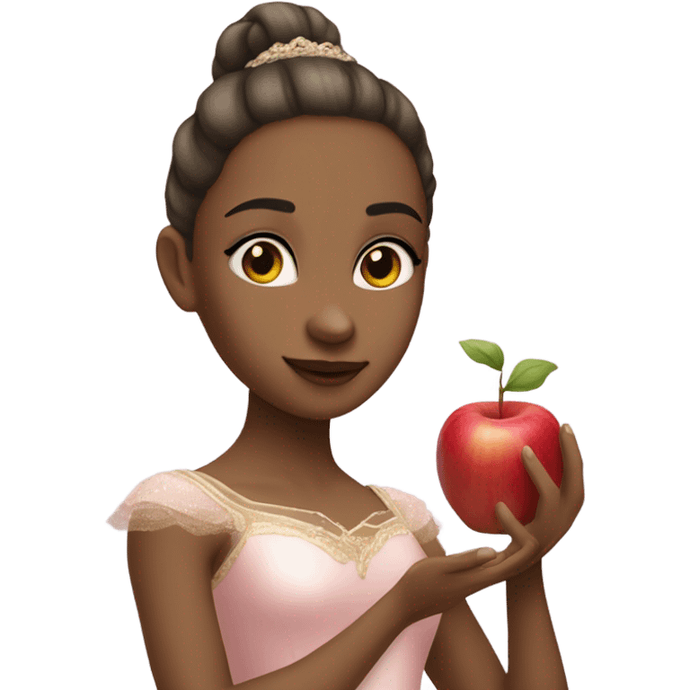 Bailarina eating an Apple  emoji