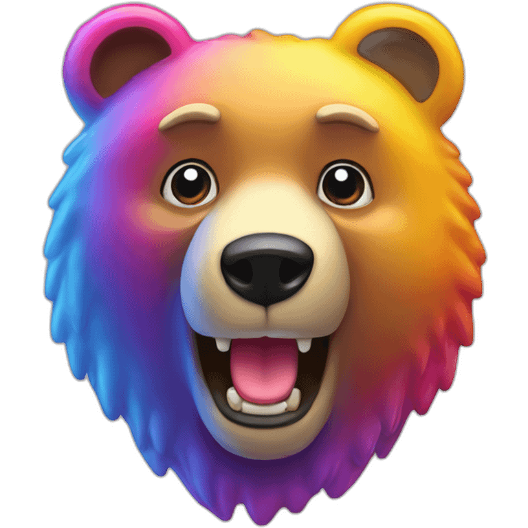 bear,colorful,transparent,gummy emoji