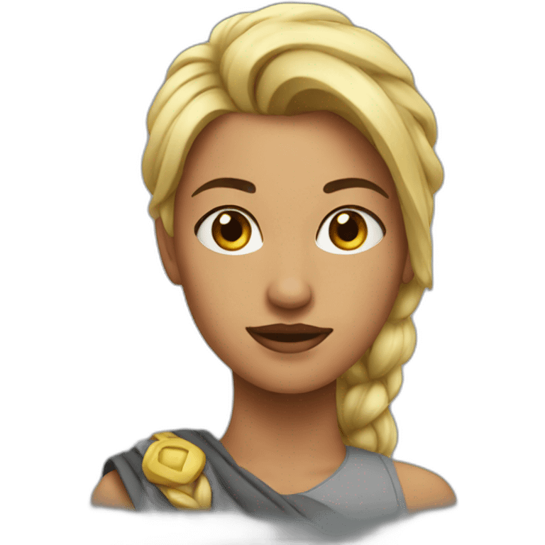 A strong woman emoji