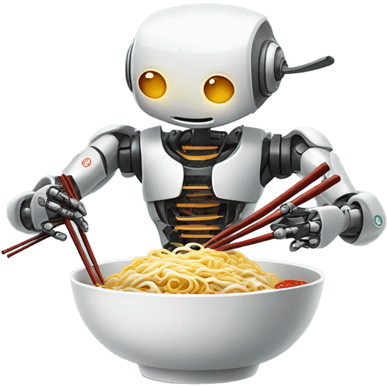 Robot ramen emoji