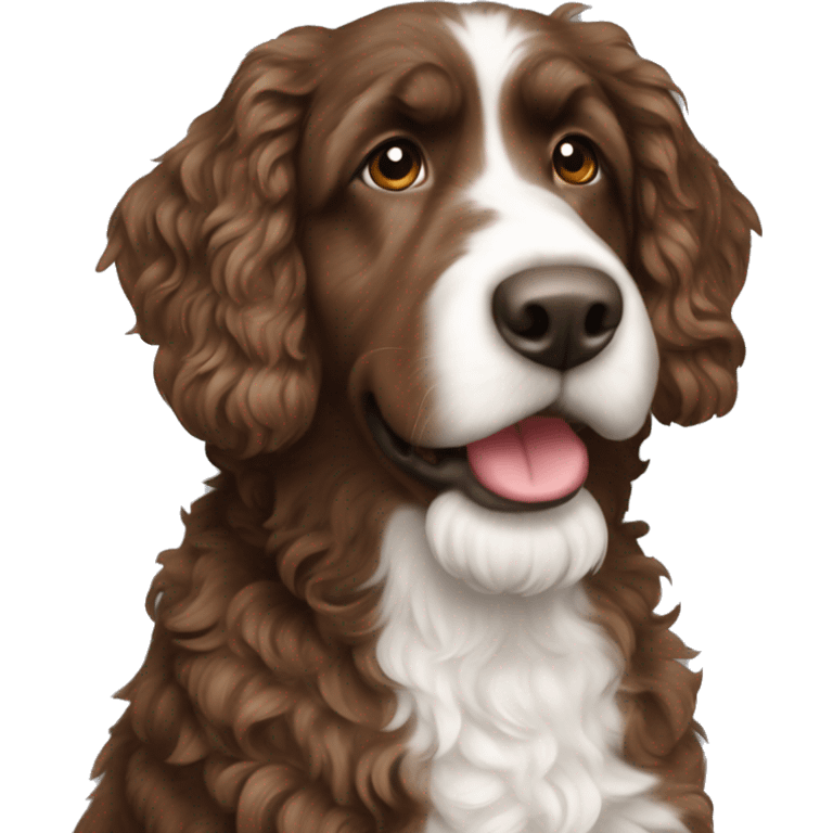 2 brown Aussiedoodles emoji