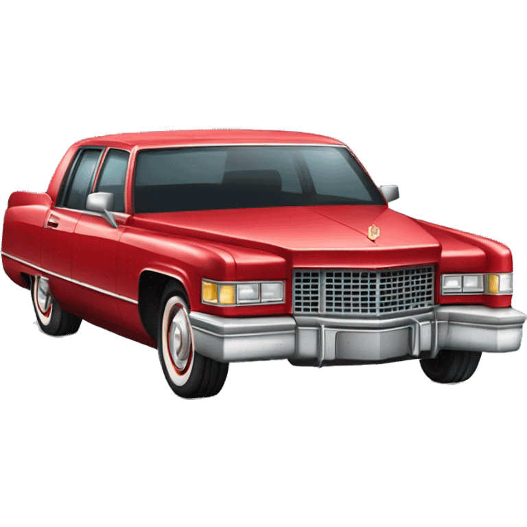 Fancy red car Cadillac  emoji