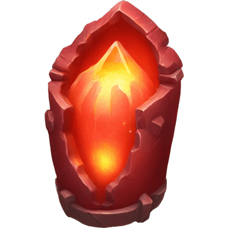 a glowing red magical artifact emoji