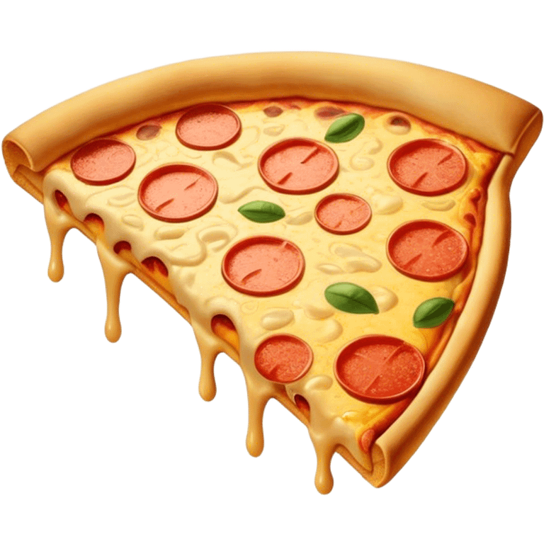 Golden pizza emoji