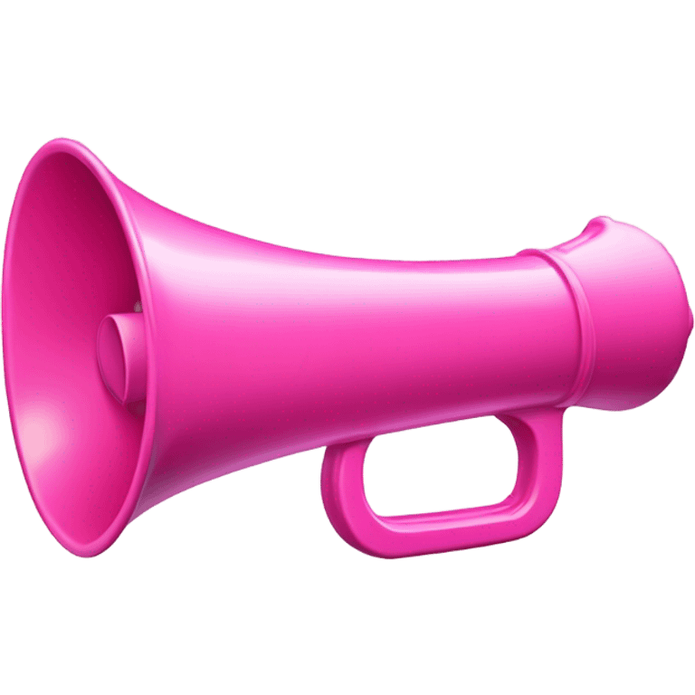 Pink megaphone emoji