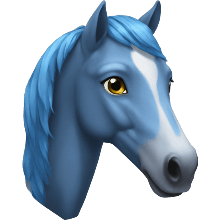 blue horse emoji