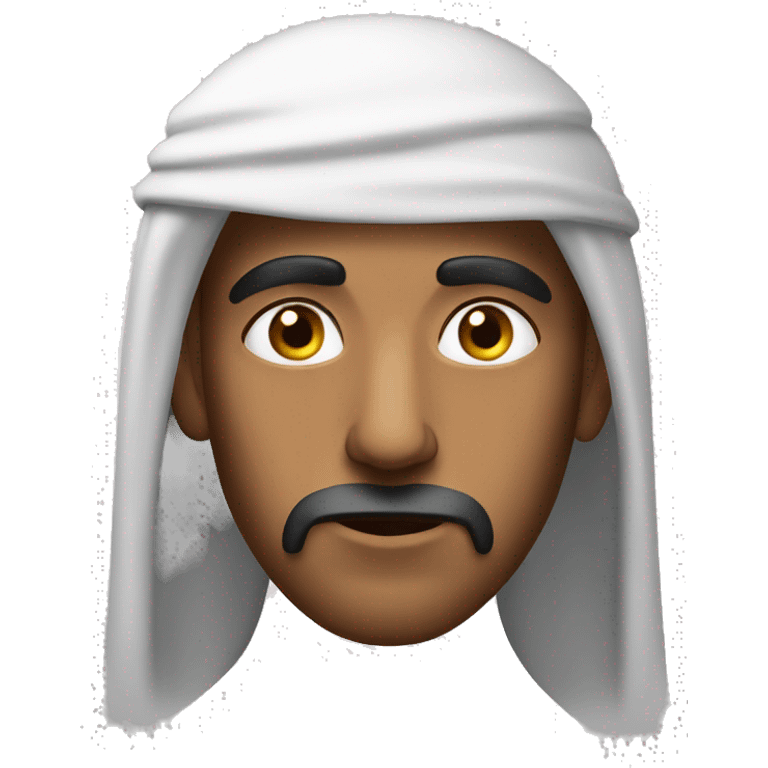 Serious Arabian emoji