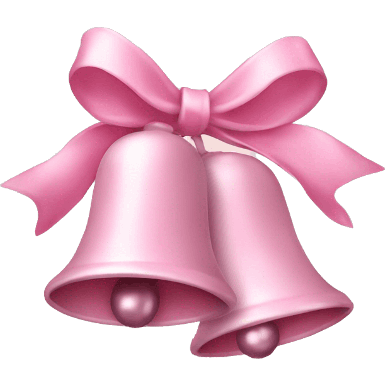 Light pink Christmas bells emoji