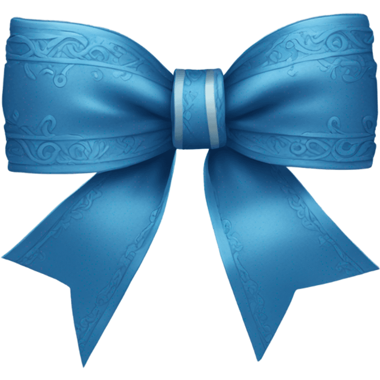 blue bow emoji