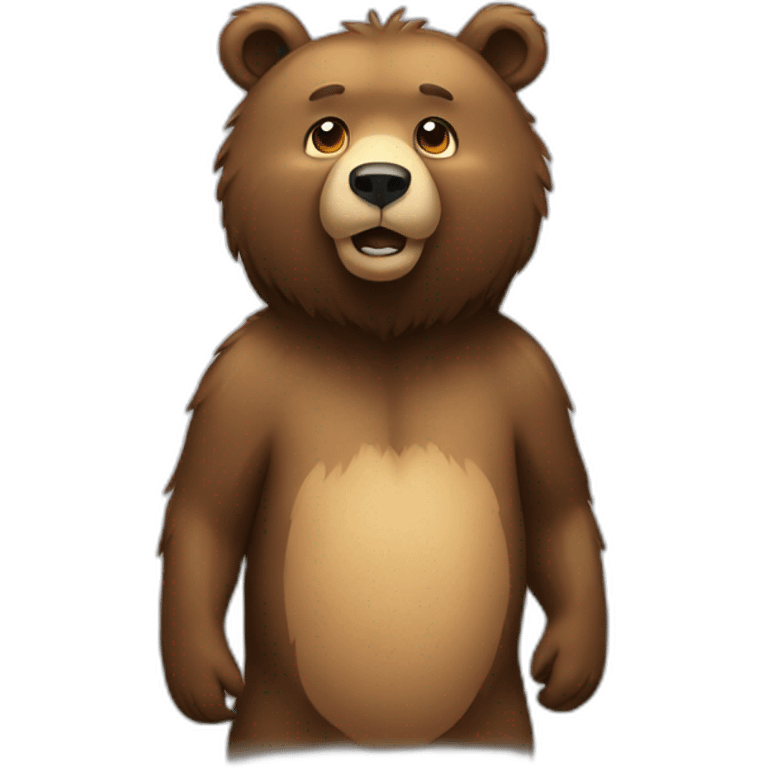 Bear standing emoji